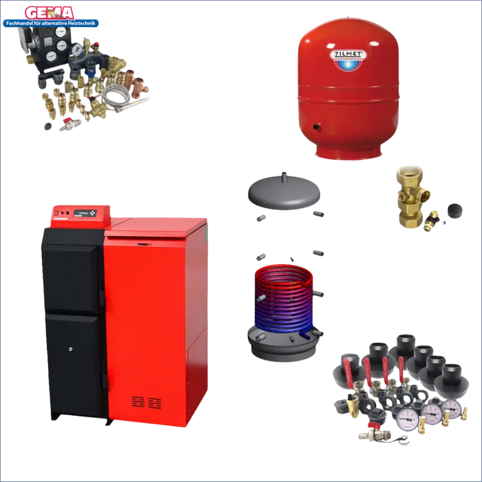Heizungssystemkomponenten im Thermoflux Pelling 35/150 plus Pufferspeicher mit 1 WT