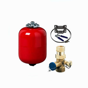 🔴 Rote Ausdehnungsgefäß und Armatur für Heizsysteme, ideal für effizientes Heizen! #Heiztechnik