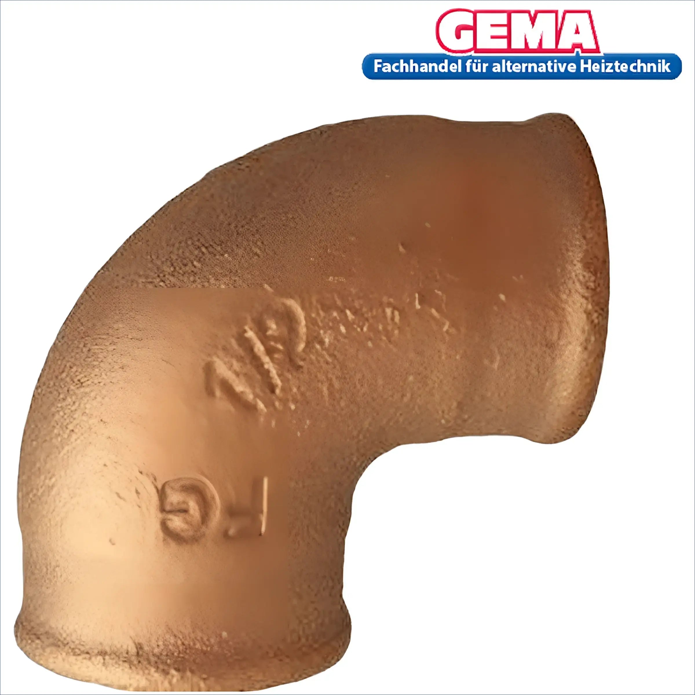 Bronzefarbener Rotgusswinkel 90° Fitting für Rohrverbindungssysteme