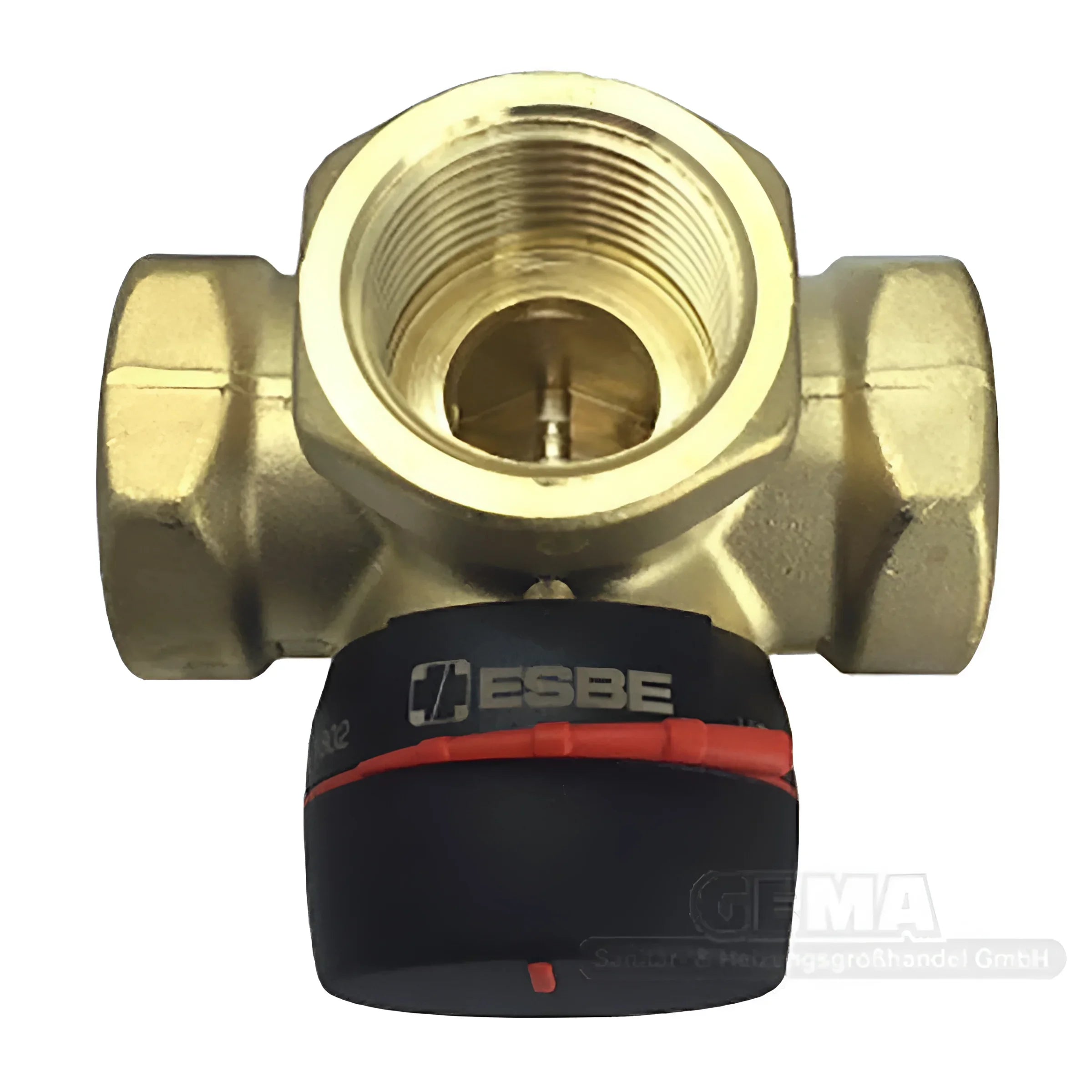 Brassene 3-wegemischer VRG 131 mit schwarzem Einstellknopf für Heiz- und Kühlboilers