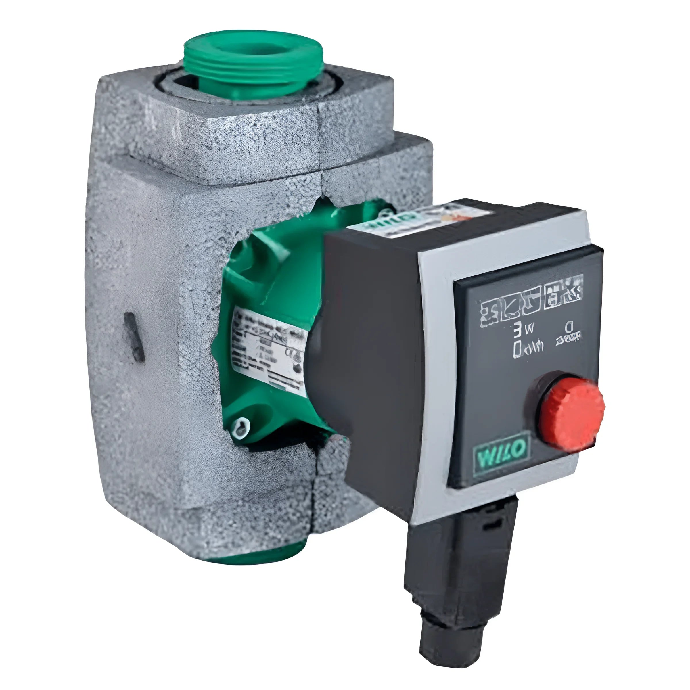 Insulated grüne und graue Wilo Stratos Pico Umwälzpumpe mit X4D Technologie