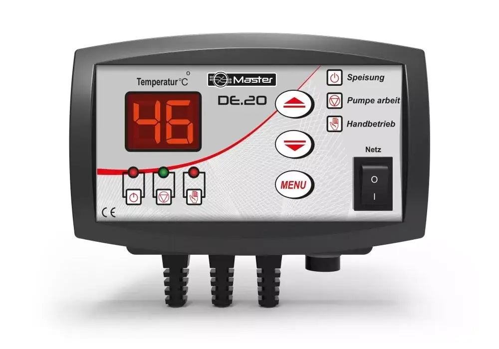 Digitaler Pumpenregler EU-21 mit Temperatur erreicht und Display für präzise Steuerung