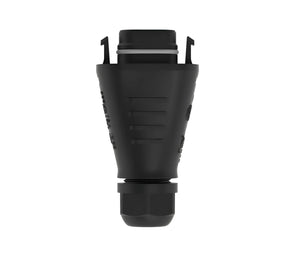 Schwarzer Kunststoffkabelanschluss für Warmwasser mit Photovoltaik Heizstab