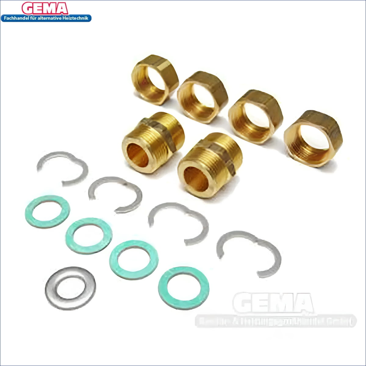 Brass plumbing fittings and washers für DN20 Solarleitung, geeignet für Boiler-Zubehör