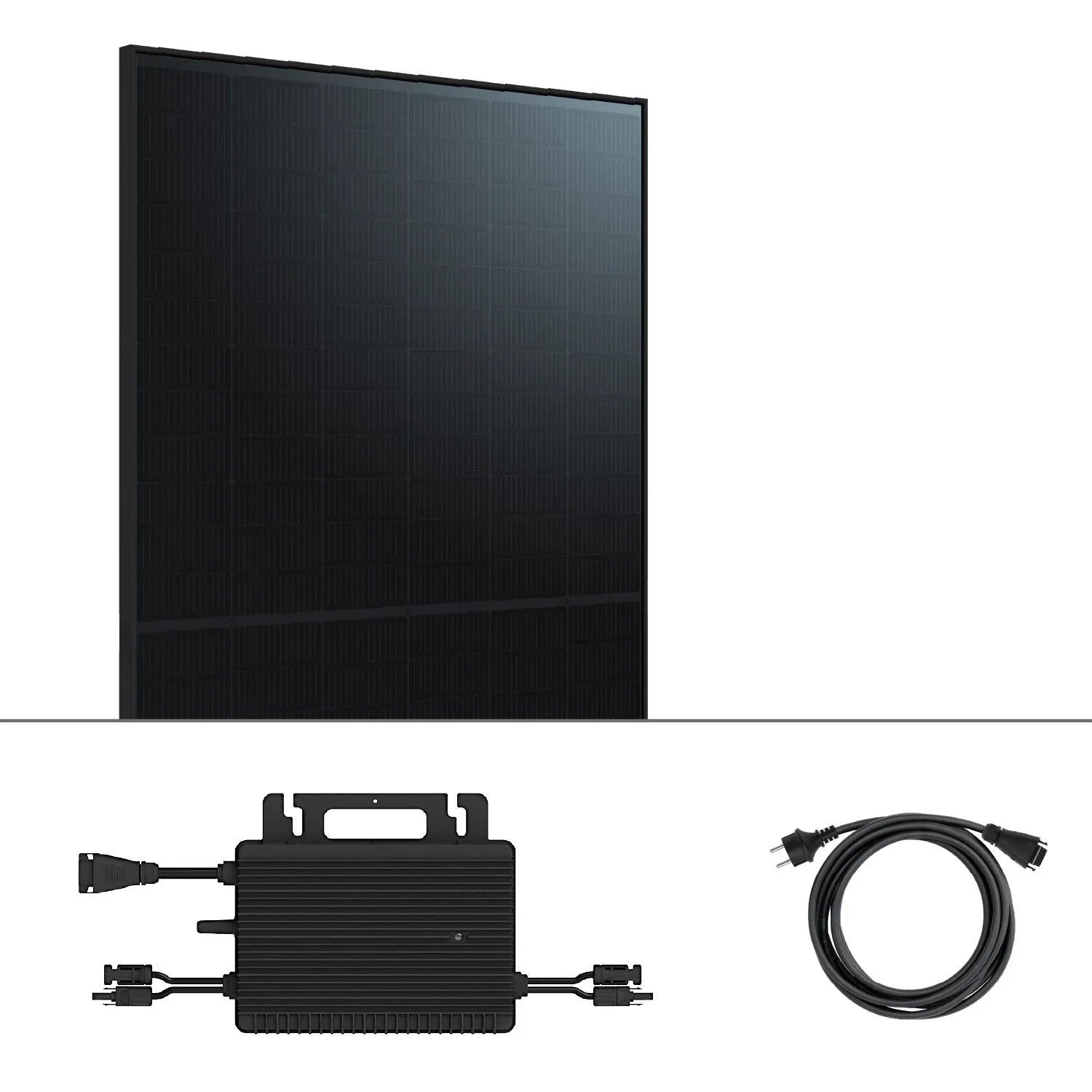 Solarpanel, Mikroinverter und Stromkabel für balkonkraftwerk zum Angebot anfordern