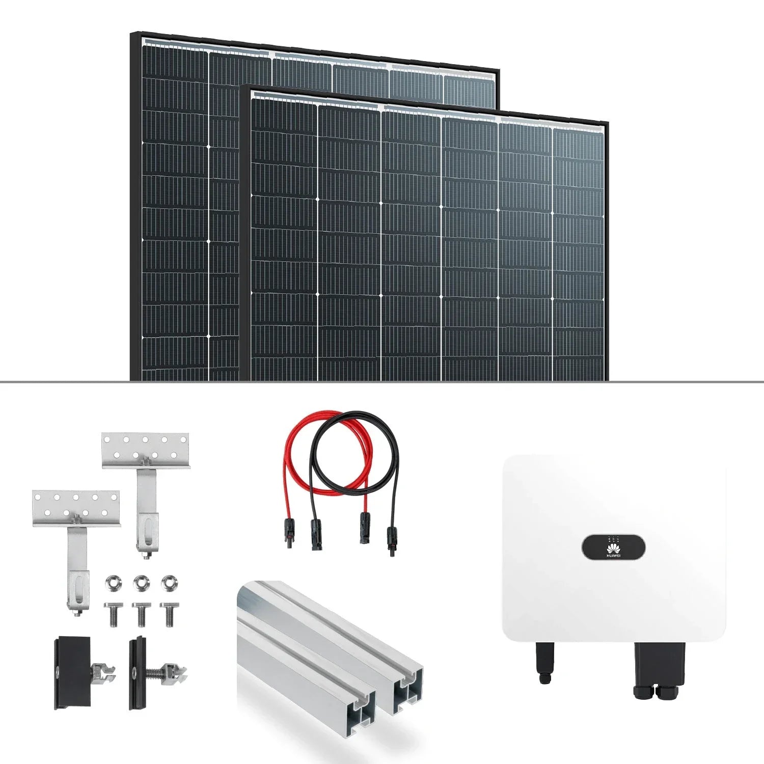 Solarpanel-Installationskit für eine 15 kWp PV Anlage, jetzt Angebot anfordern
