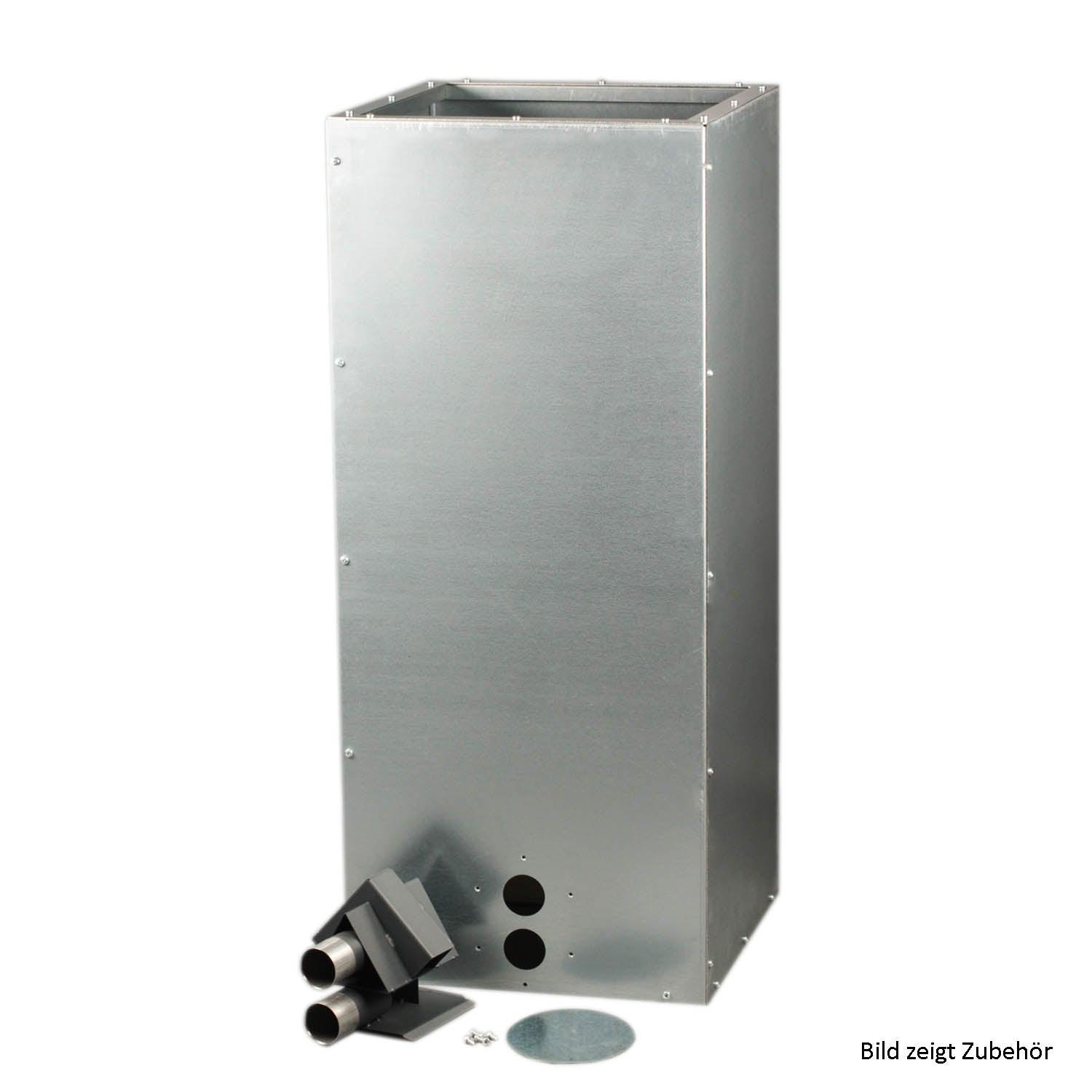 Pelletbehälter 200l silbern für Heizkessel, mit Zubehör für einfache Befüllung 🔥💨