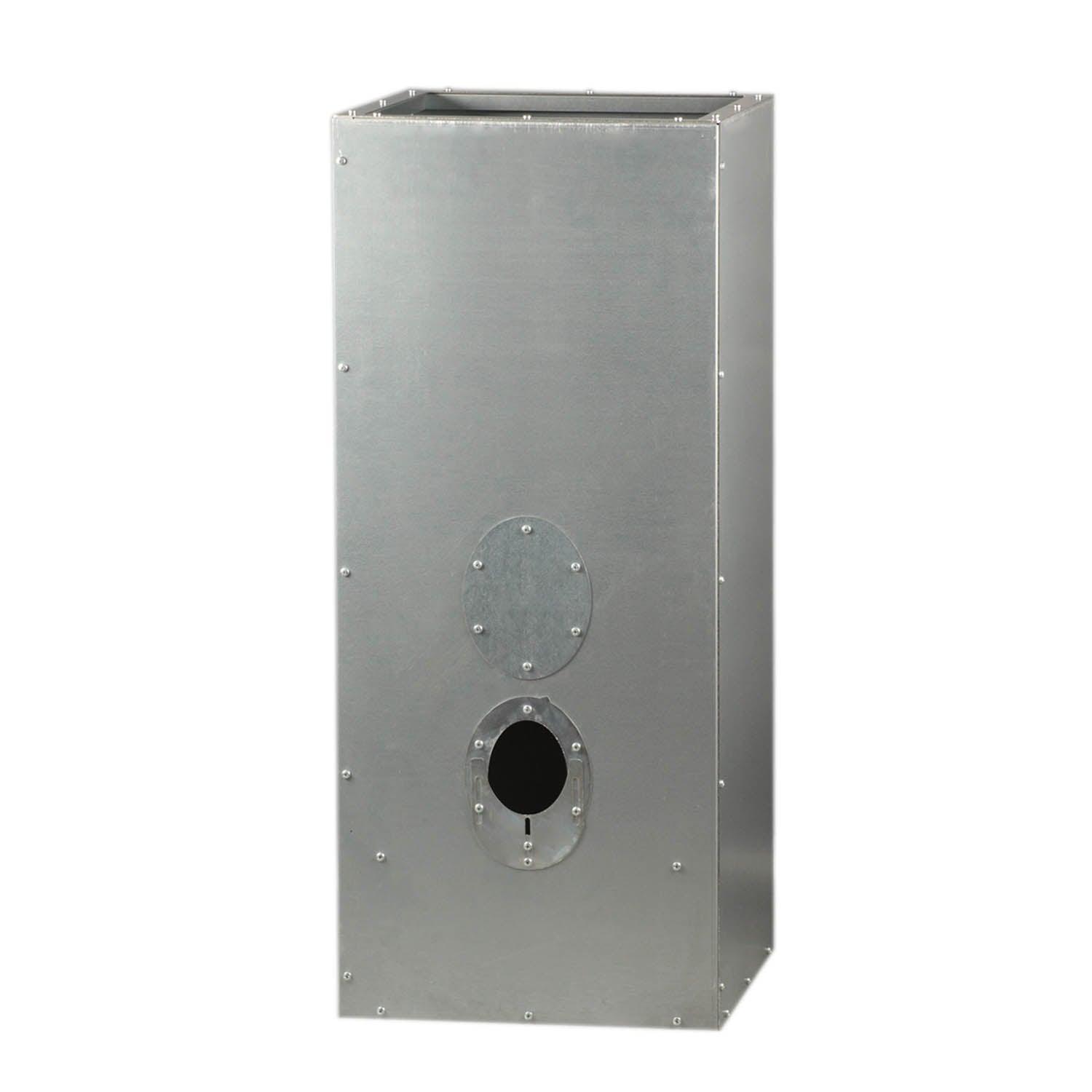 A.B.S. Pelletbehälter 200l in silber, ideal für Heizkessel und einfache Pelletbefüllung 🏠🔥.