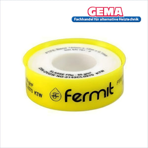 Gelber PTFE Gewindedichtband 12mmx12m, dvgw geprüft, hochwertige Qualität