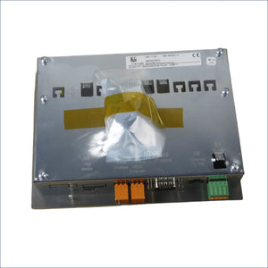 Silberner industrieller Steuerkasten mit Anschlüssen für Attack Touch Display 7 Zoll