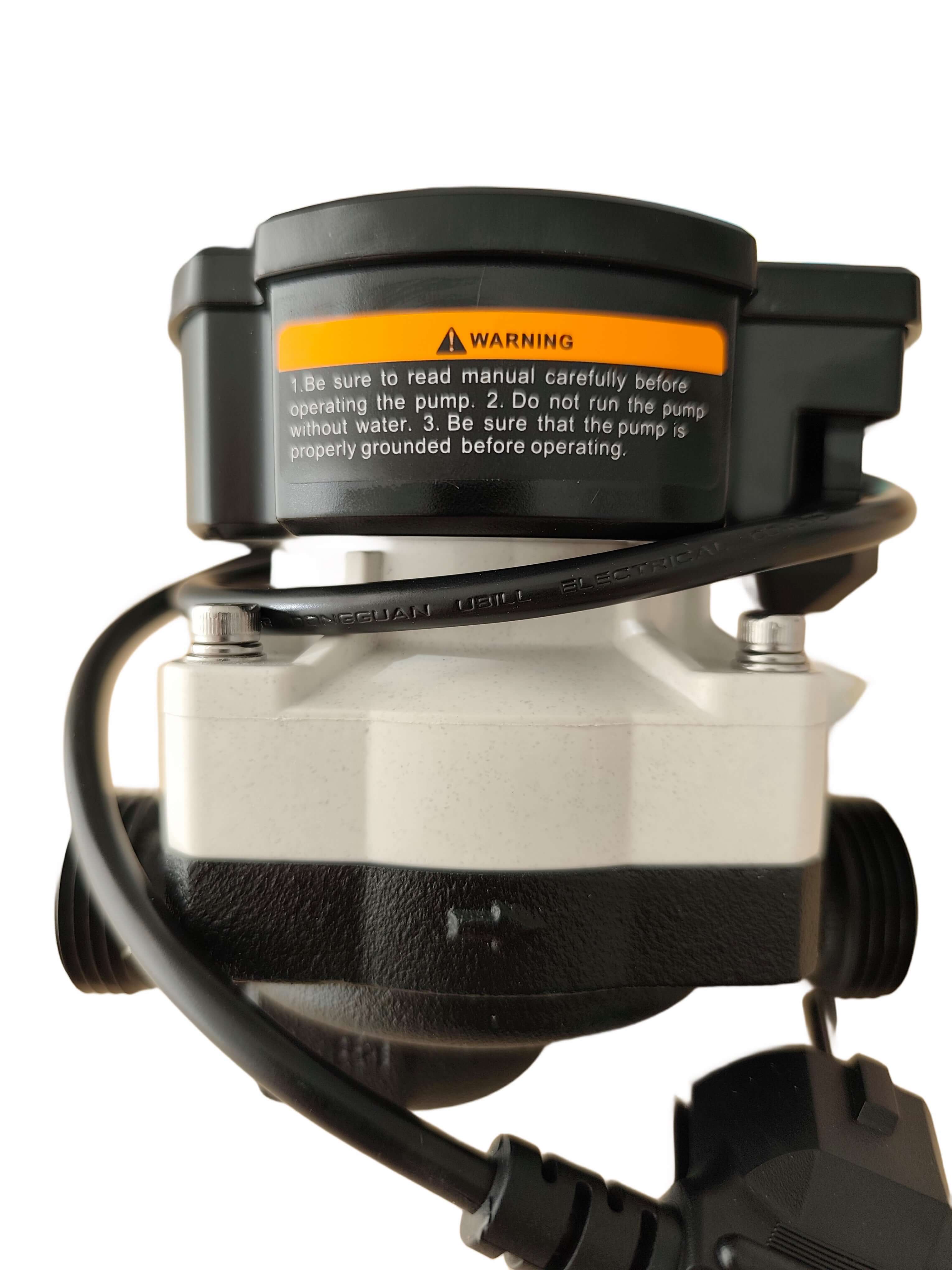 Solarpumpe Perfecta Core2 15U-8-130 Umwälzpumpe für Solaranlagen mit Warnhinweis ⚠️ für sichere Nutzung.