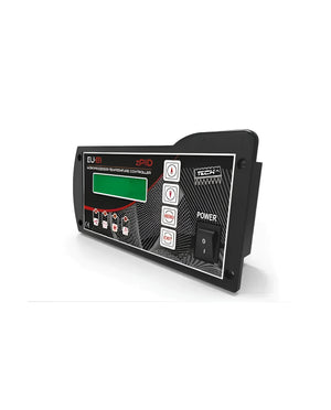 Schwarzer digitaler Temperaturregler EU-81 mit zPID Steuerung für Festbrennstoffkessel