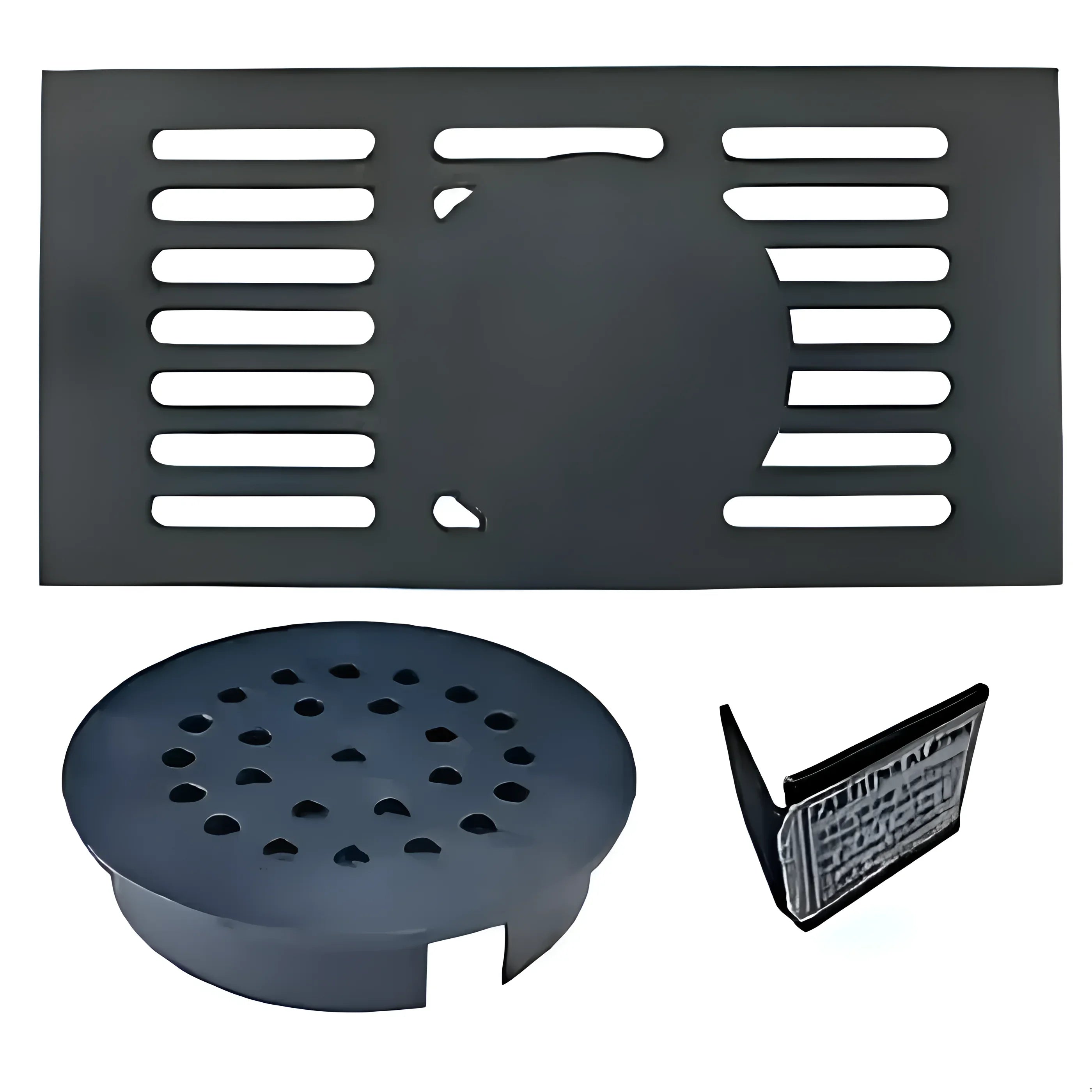 Schwarzer Metalablaufdeckel für Thermoflux Pelling 25/135 mit Liter Pufferspeicher Anschluss Paket