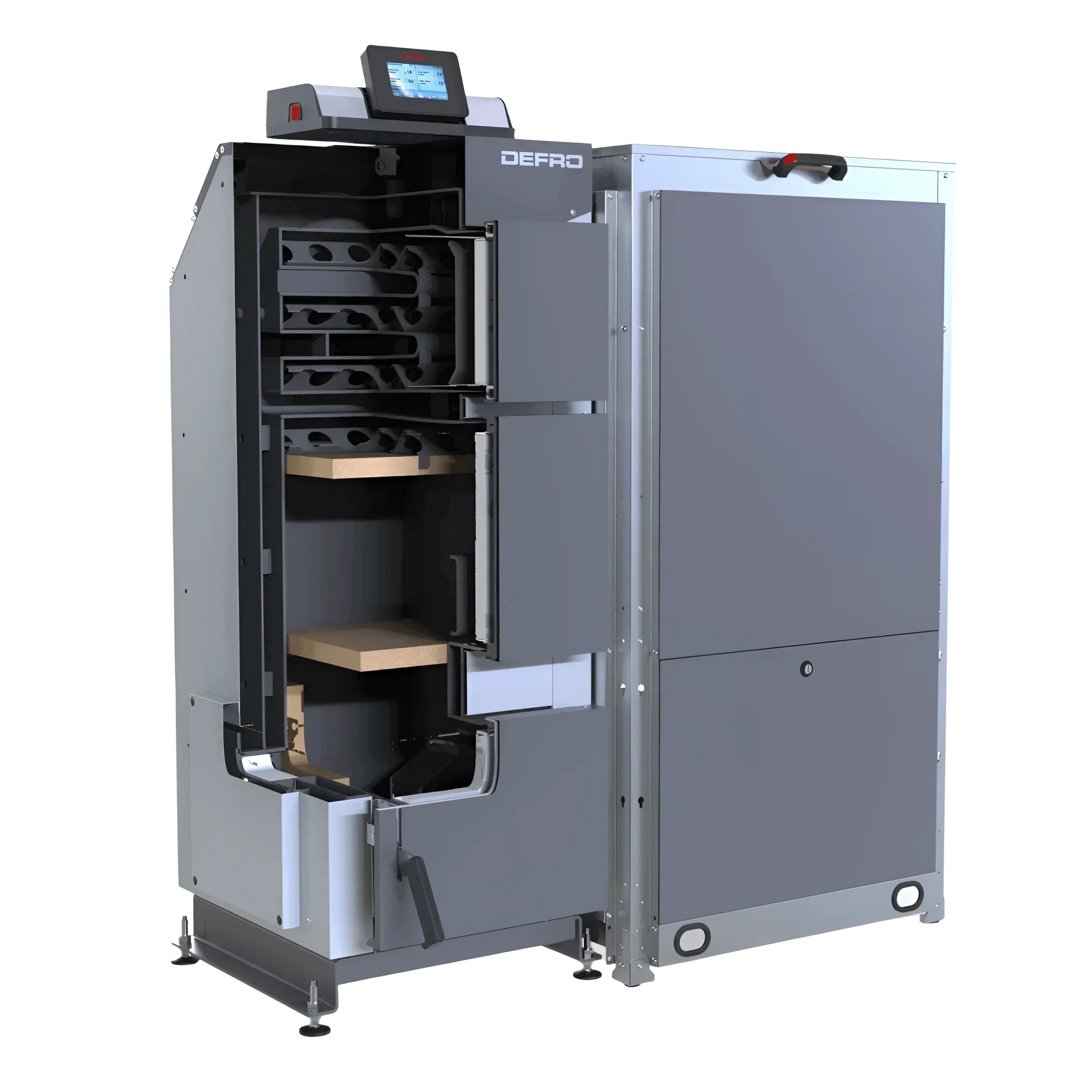 Defro Komfort Ekopell 25 kW Pelletkessel, effizient mit Holzpellets und Holzscheiten 🔥🌲