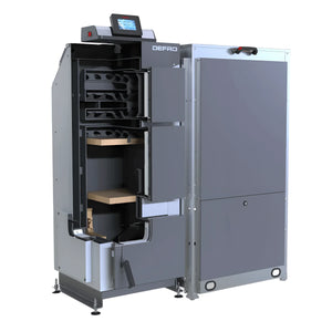 Defro Komfort Ekopell 25 kW Pelletkessel, effizient mit Holzpellets und Holzscheiten 🔥🌲