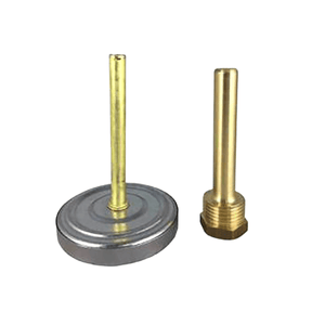 Brassventile mit hexagonaler Basis und Metallkappe für ersatz bimetall-thermometer