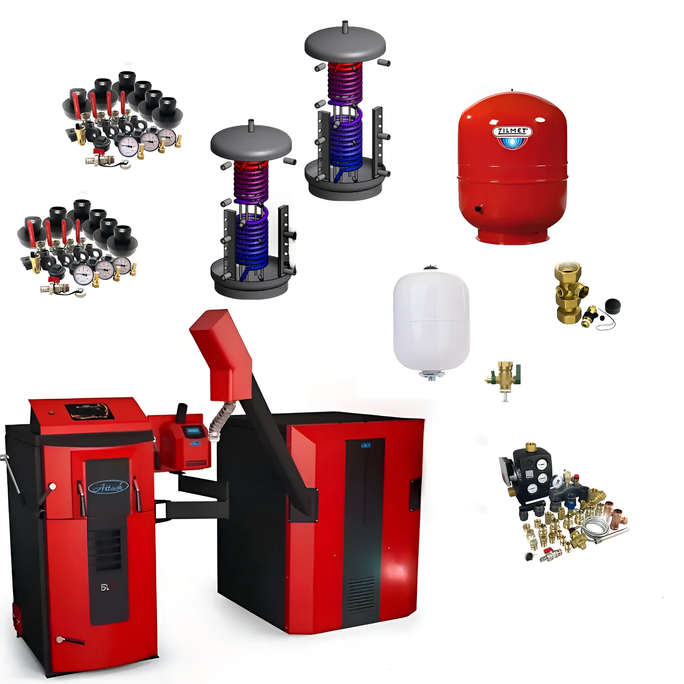 Komplettpaket Attack SLX Kombi20 Pelletkessel 🔥 mit Hygienespeicher 🚰 & Zubehör für optimale Heizlösungen.
