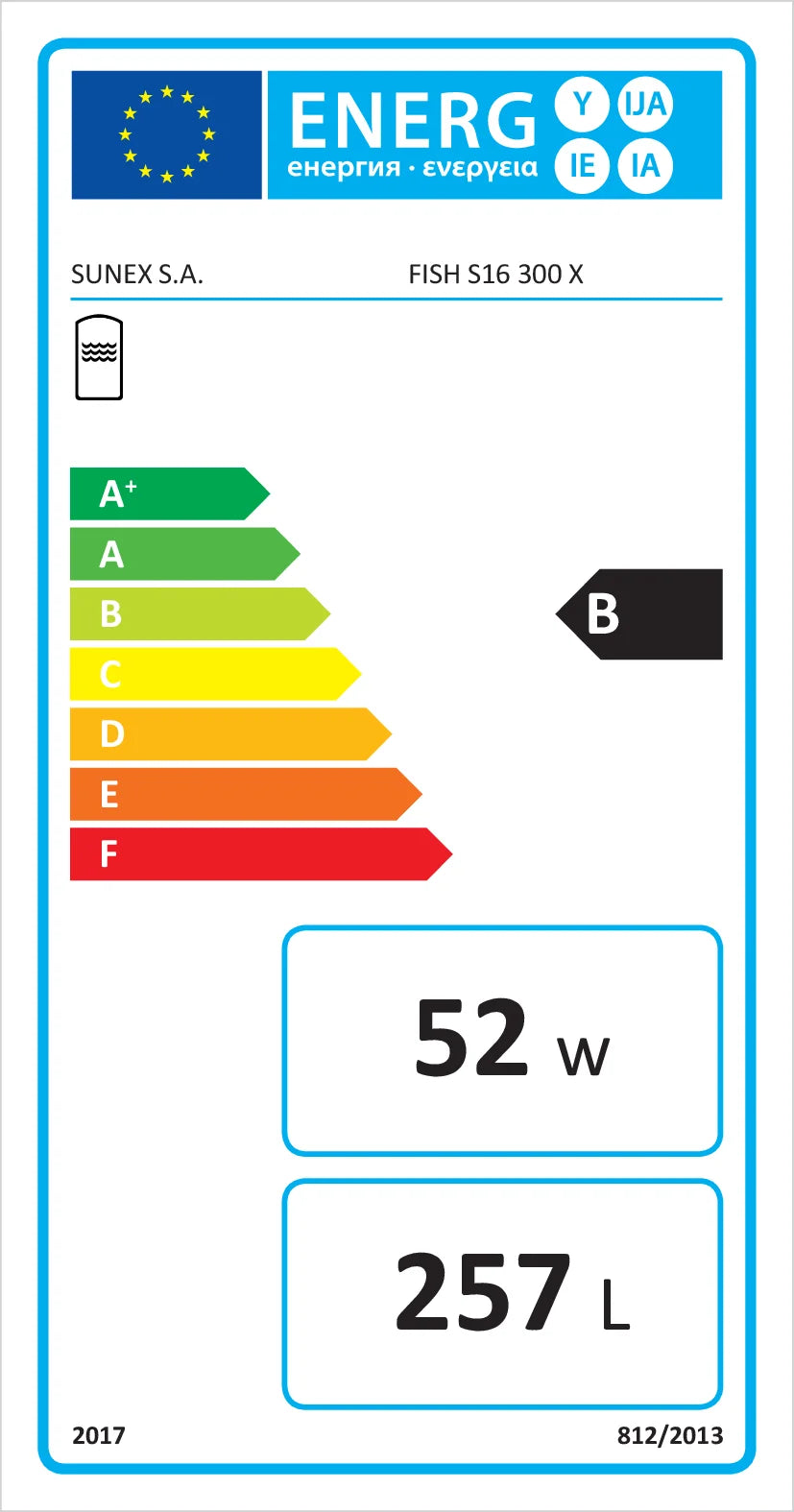 Warmwasserspeicher Wärmepumpenspeicher Sunex Fish S16.
