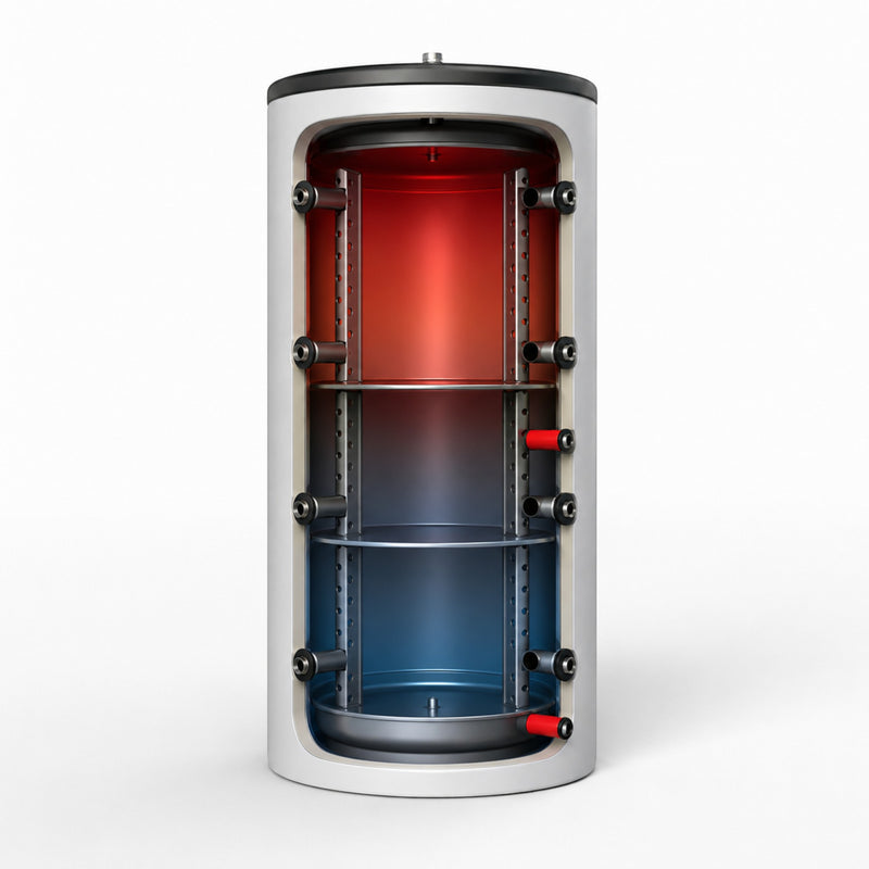 Layers - buffer storage without heat exchanger