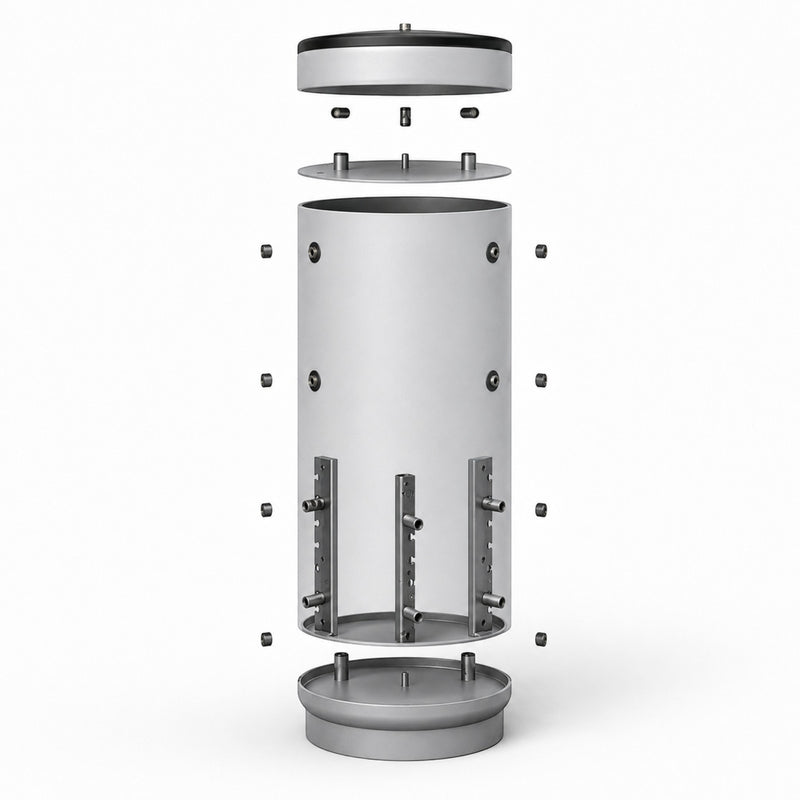 Layers - buffer storage without heat exchanger