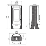 Τζάκι από χυτοσίδηρο σχεδιαστή Plamen Tara – ανεξάρτητα από τον αέρα του δωματίου