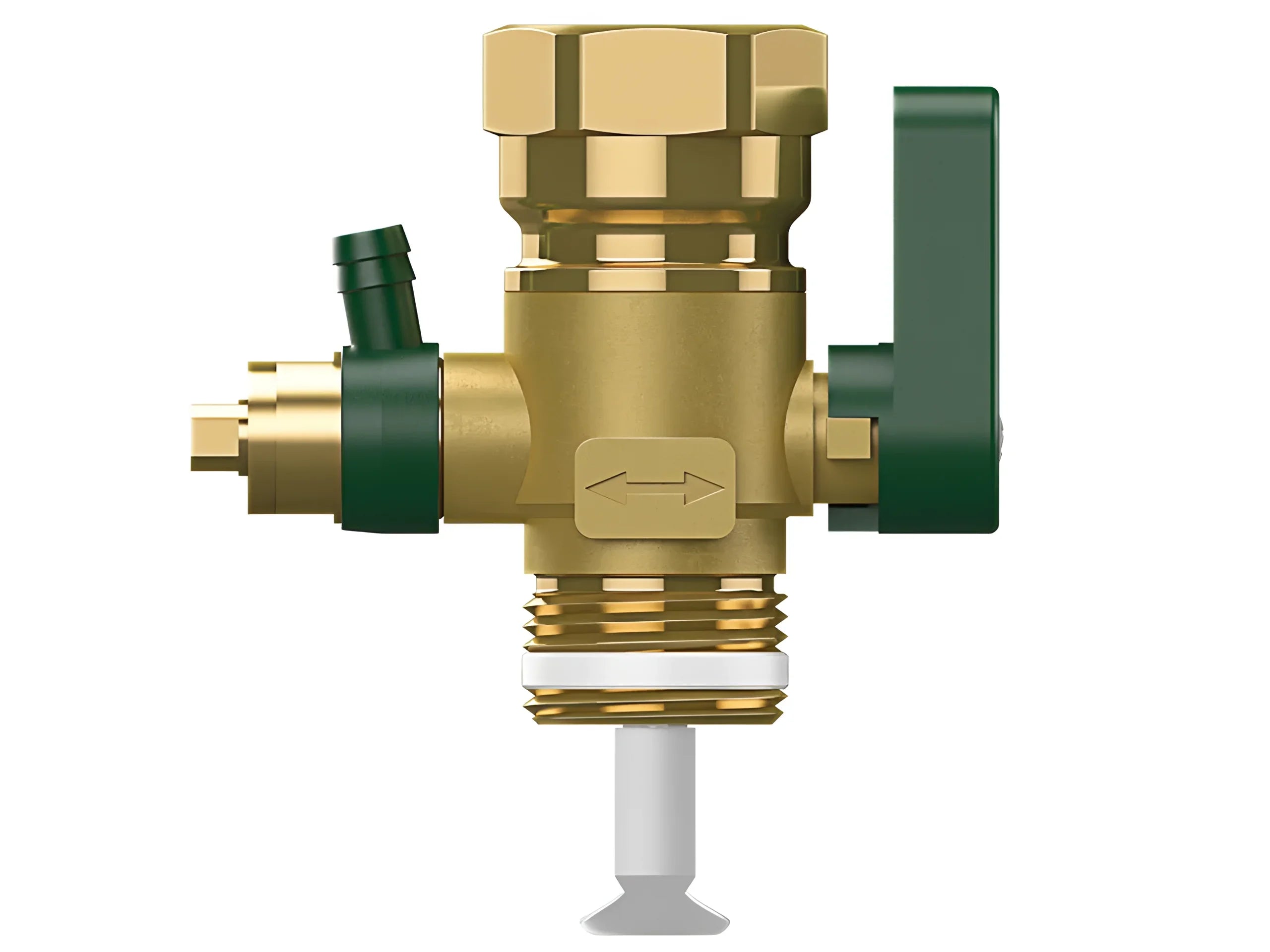 Brassenvorhangventil mit grünen Akzenten für Thermoflux Pelling 25/135 Hygiene-Frischwasser-Kombispeicher