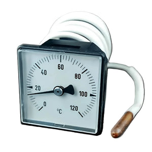 Analoges Thermometer Defro quadratisch für Kesseltemperaturmessung - GEMA Shop