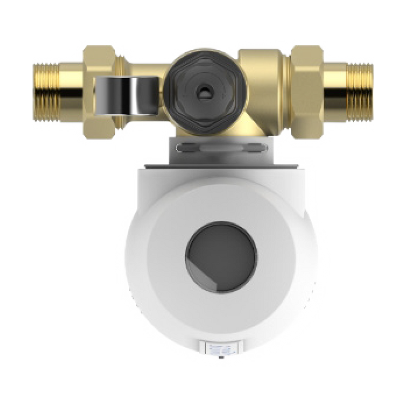Huiswaterfilter terugspoelfilter AQMOS 1 inch met drukregelaar en manometer