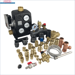 Plumbing and heating components for Komplettpaket HmSoWT mit dem ATTACK DPX Holzvergasungskessel