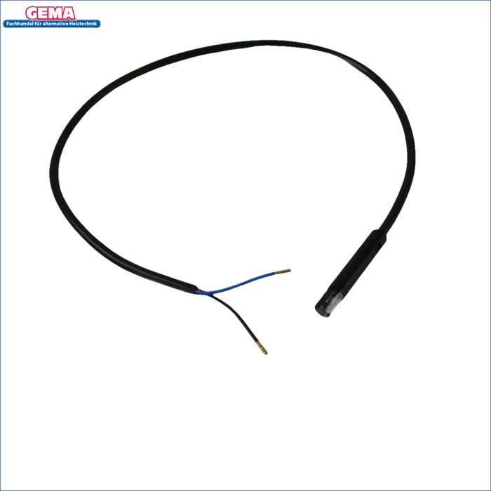 Schwarzes Kabel mit Sensor und Leitungen für Attack Pelletkessel - Fotozelle