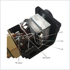 Elektrischer Druckschalter mit Verkabelung für Heizstab Heizpatrone 12 kW AG 1 ½
