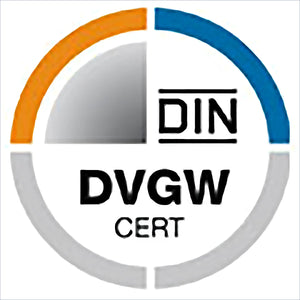 Zertifizierungslogo für dvgw geprüftes PTFE Gewindedichtband 12mmx12m