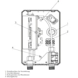 Durchlauferhitzer 230V für den kleineren Warmwasserbedarf.