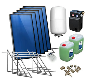 Bild der Komponenten des Thermoflux 25/135 plus Solarpaket IV für solarstation GPS PWM