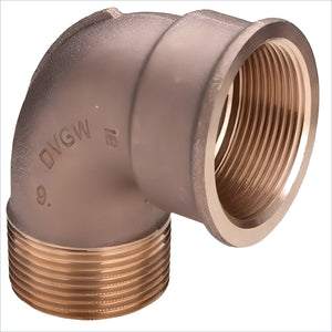 Bronzeflansch mit 90° Biegerwinkel für Rohrleitungen, Rotgusswinkel 90° fitting