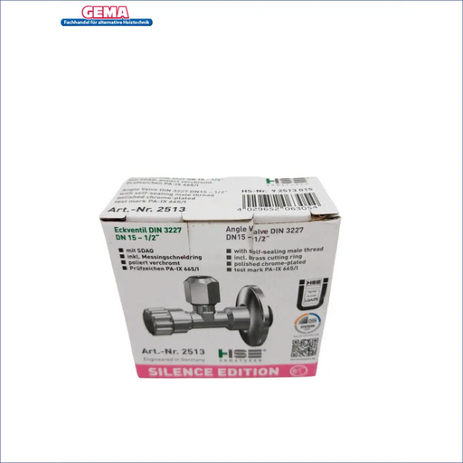 Eckventil 1.2 zoll selbstdichtend verchromt - GEMA Shop