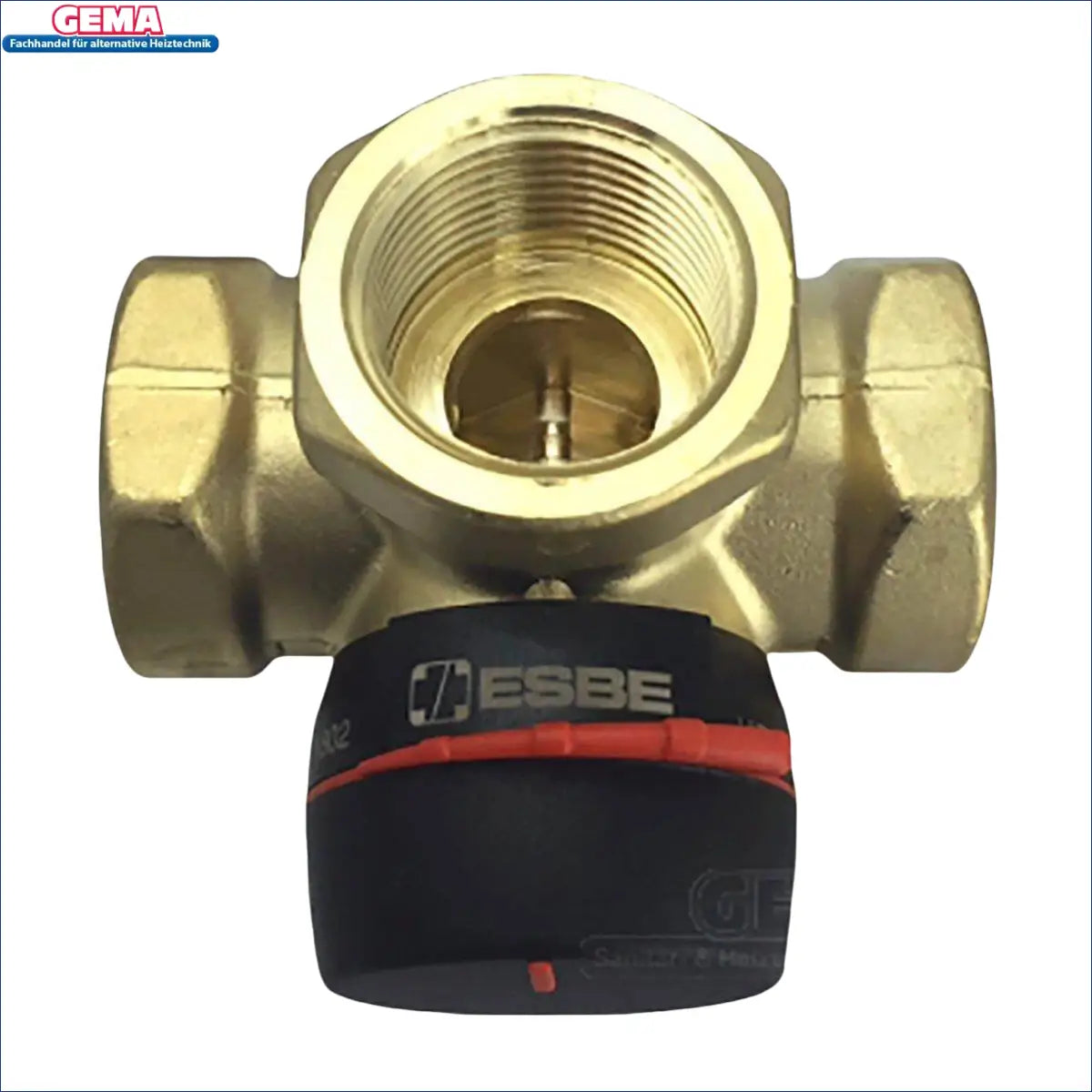 Brassene 3-wegemischer VRG 131 mit schwarzem Einstellknopf für Heiz- und Kühlboilers