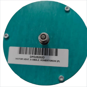 Runder teal gebläse motor mit barcode für Holzvergaserkessel Attack und wood&pellet System