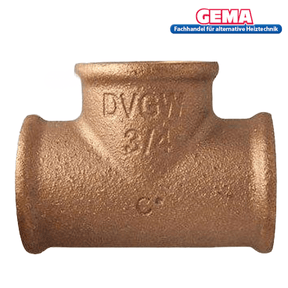 Rotguss T-Stück.