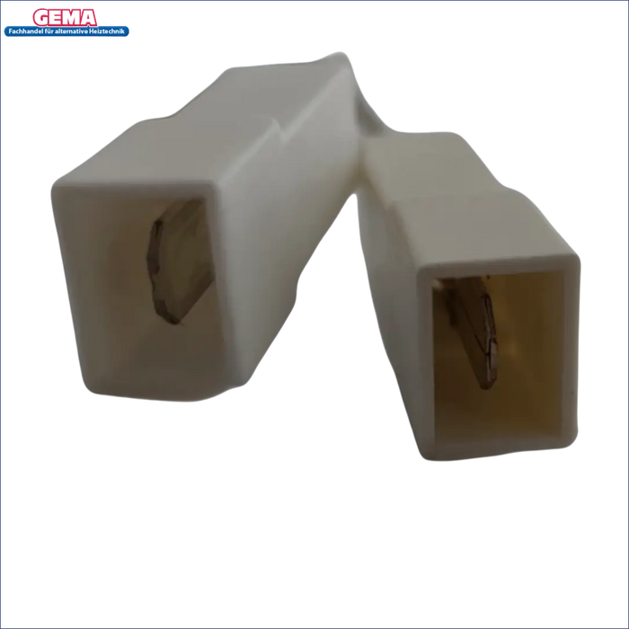 Weiße elektrische Stecker für Glühzünder Thermoflux Pelling Eco Pelletkessel
