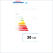 Energieeffizienzlabel für den Holzvergaser Atmos DC 30GSE