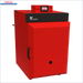 Roter Industrieofen mit Digitalanzeige für Holzvergaser Kessel IBC GK-7k-öko 36 kW