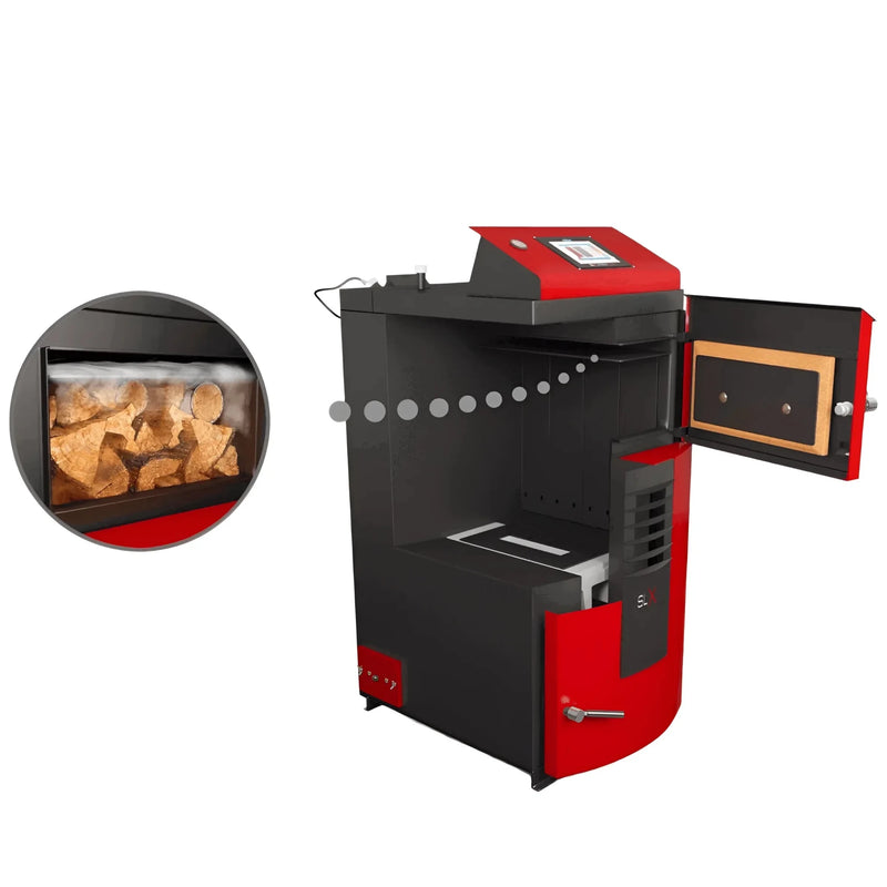 Komplektā Attack SLX Lambda Touch 35 kW plus bufertvertne ar siltummaini - GEMA veikals