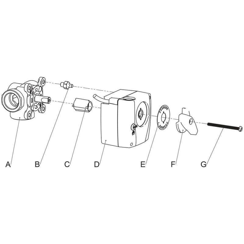 LK 950 Stellmotor 230 Volt Mischerantrieb mit 3 - Punkt SPDT - GEMA Shop