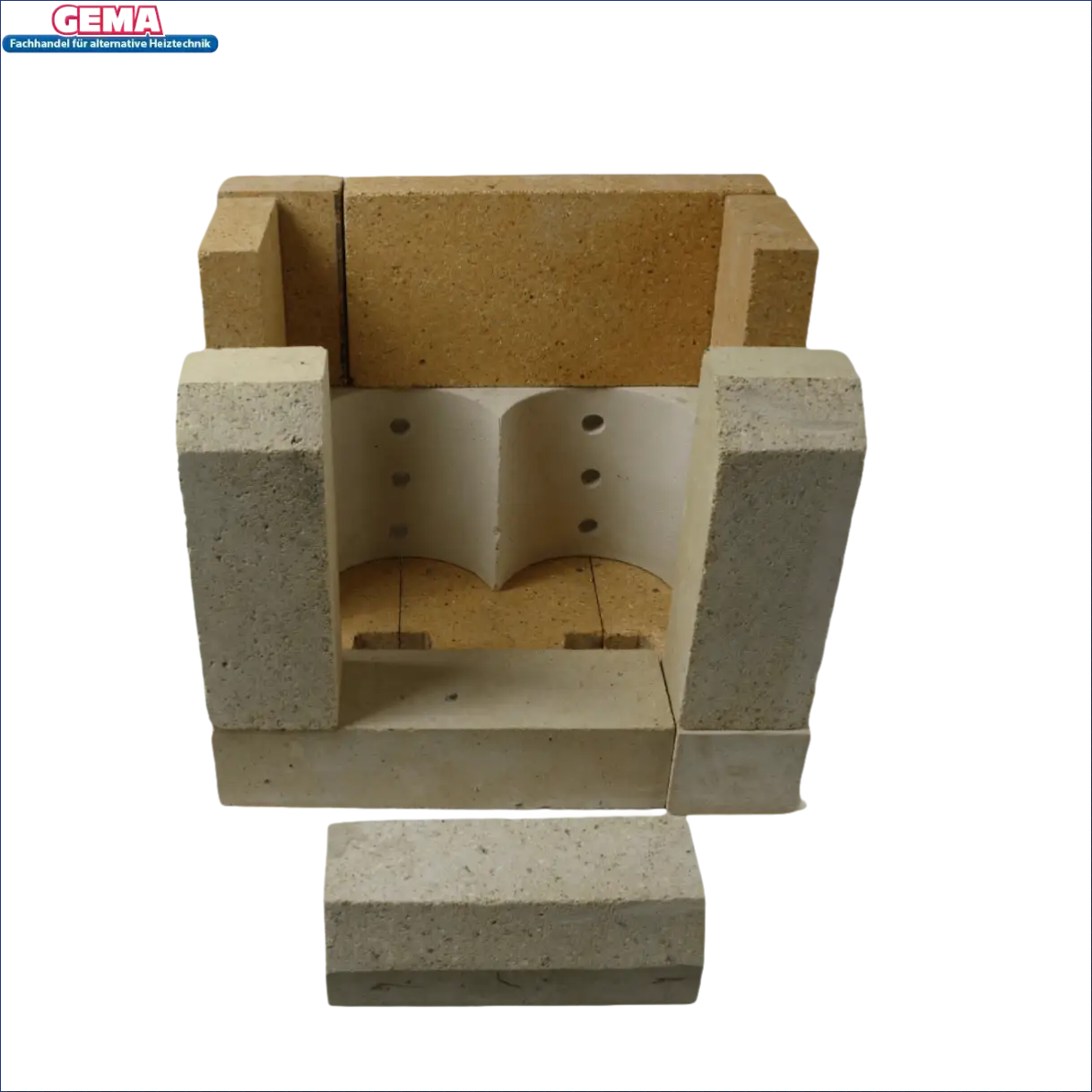 Firebrick combustion chamber für MPM DS Wood 10kW Schamottsteine komplett