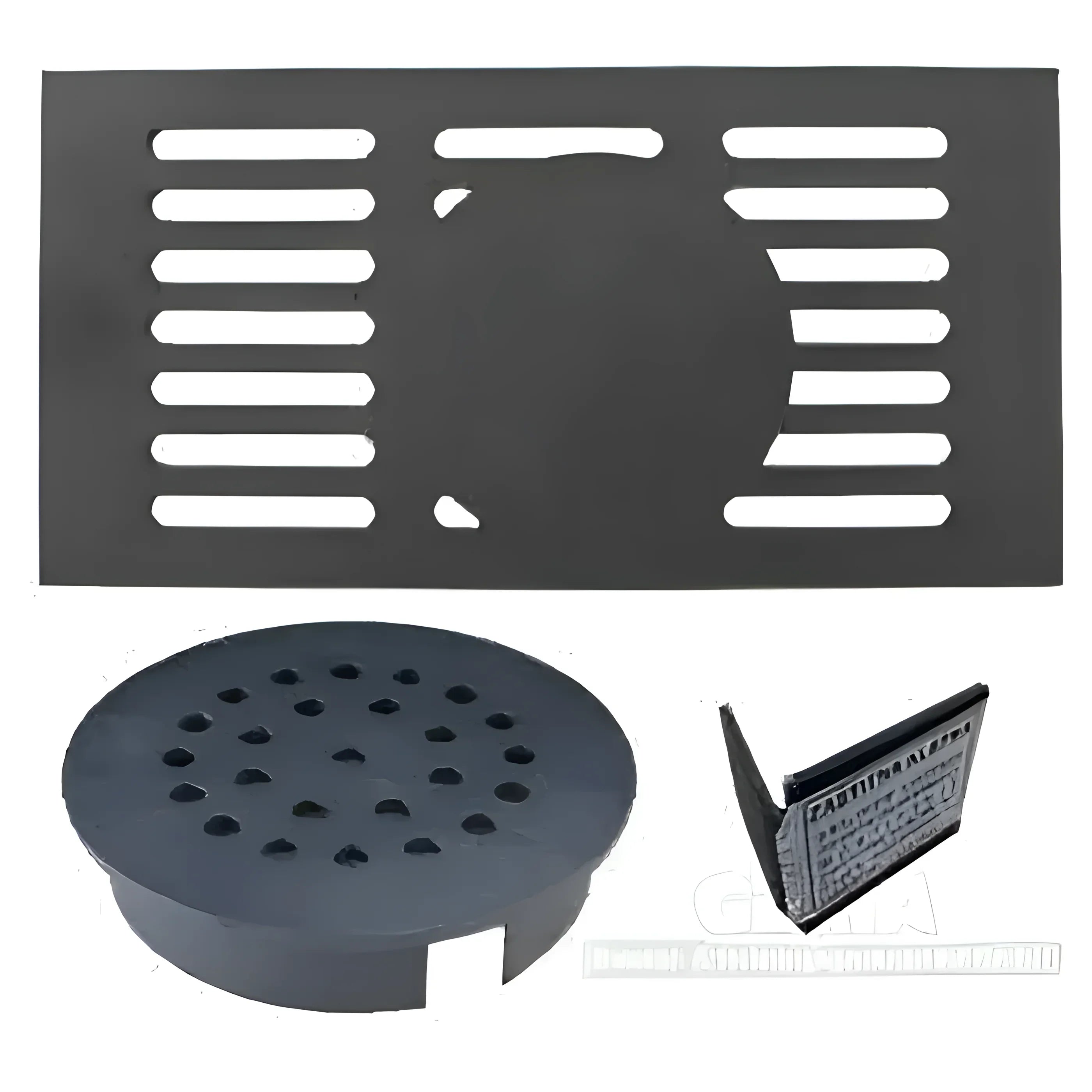Abflussgitter-Set mit Bodenablauf, Wandablauf und Zubehör für Badezimmer-Installationen 🚿🛠️