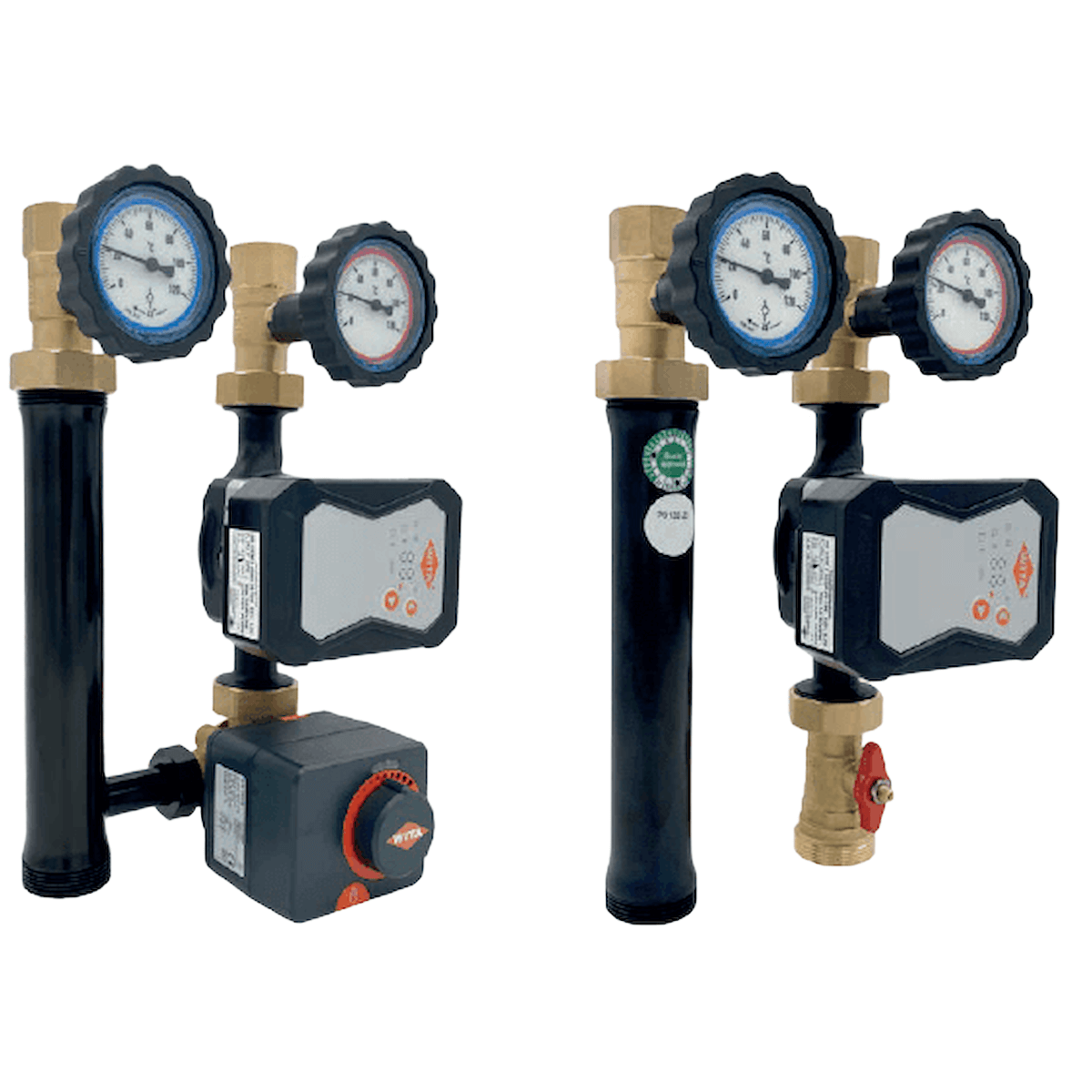 Pumpengruppe mit 3 - Wege - Mischer, Stellmotor und Wita - Hocheffizienzpumpe - GEMA Shop