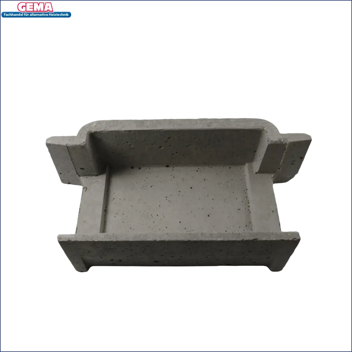 Rechteckige Betonform für Brennkammer hinten bei Attack SLX 45|50|55 kW