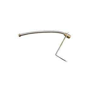 An aluminum solar collector mounting bracket for efficient installation of solar heating systems.