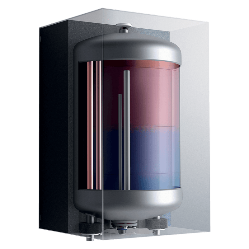 Vaillant gaspanna + ackumulatortank + reglering.